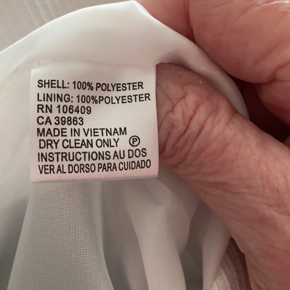 TAHARI-LEVIN STUDIO Slimming Navy/White Dress - Picture 7 of 7